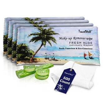 TRAVELWELL Makeup Remover Wipes Bulk Review - Natural Aloe Cleansing Wipes
